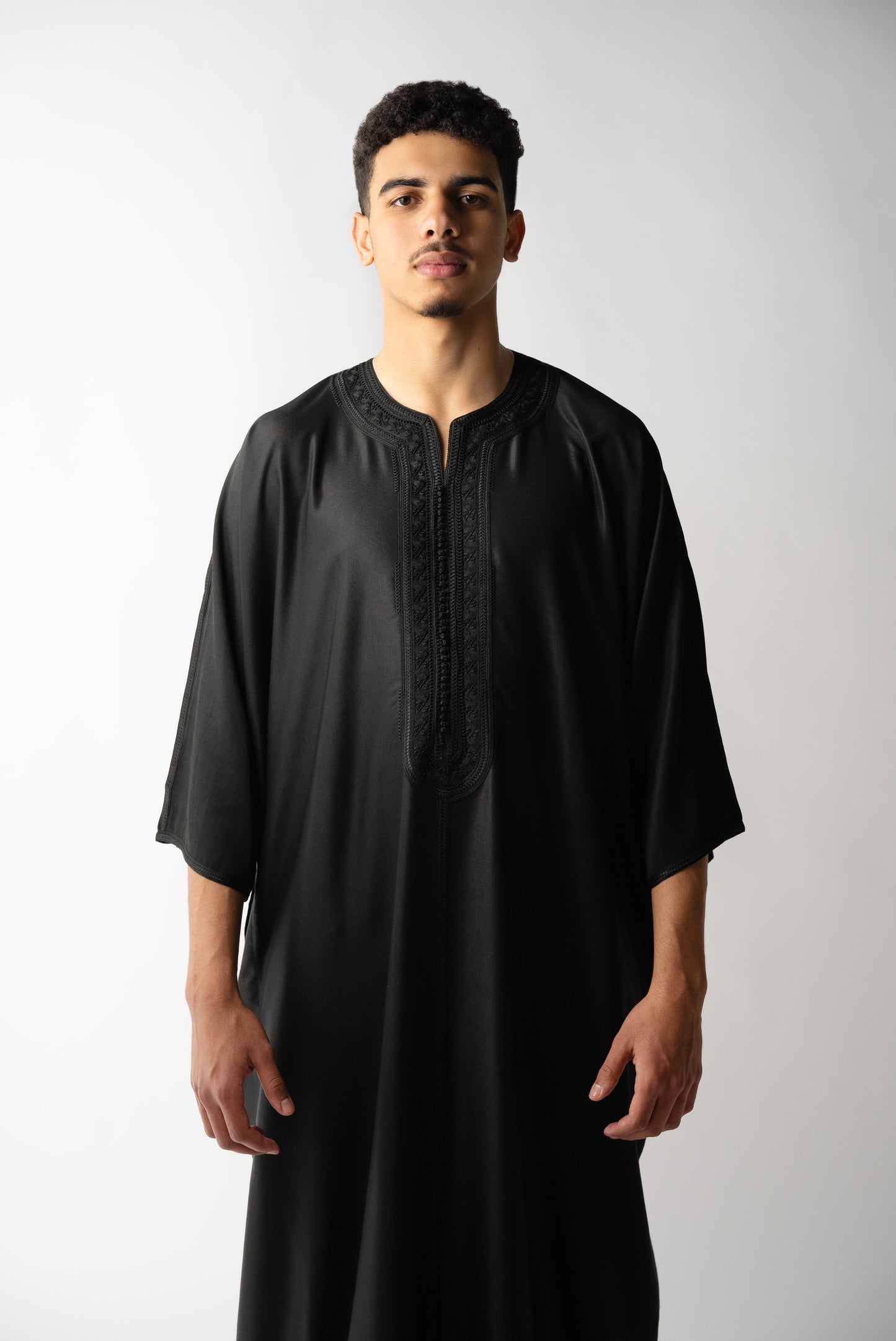 Triple Black Moroccan Gandoura